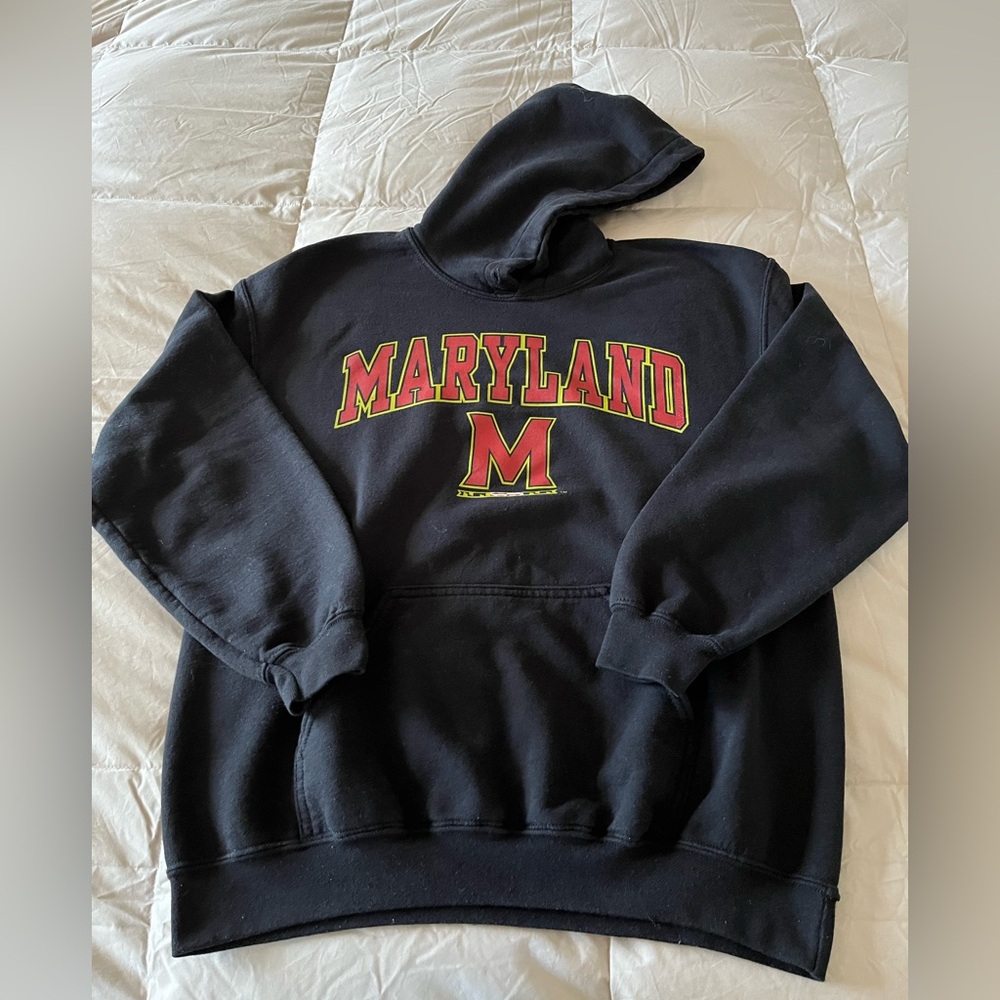 Unisex Univ. of Maryland Hoodie Sweatshirt--Very Good Condition Size Adult S/M